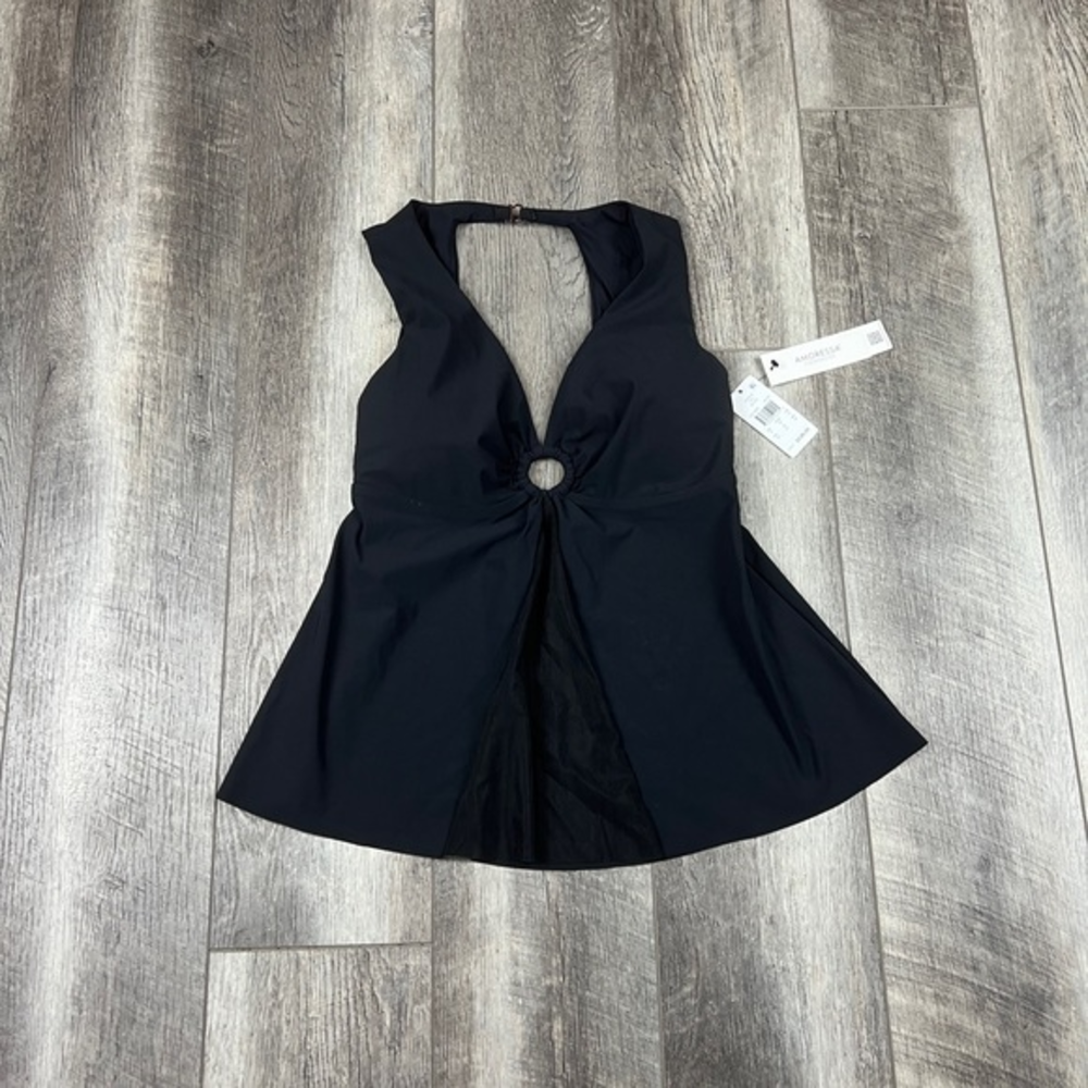 Amoressa Black Tankini Swim Top